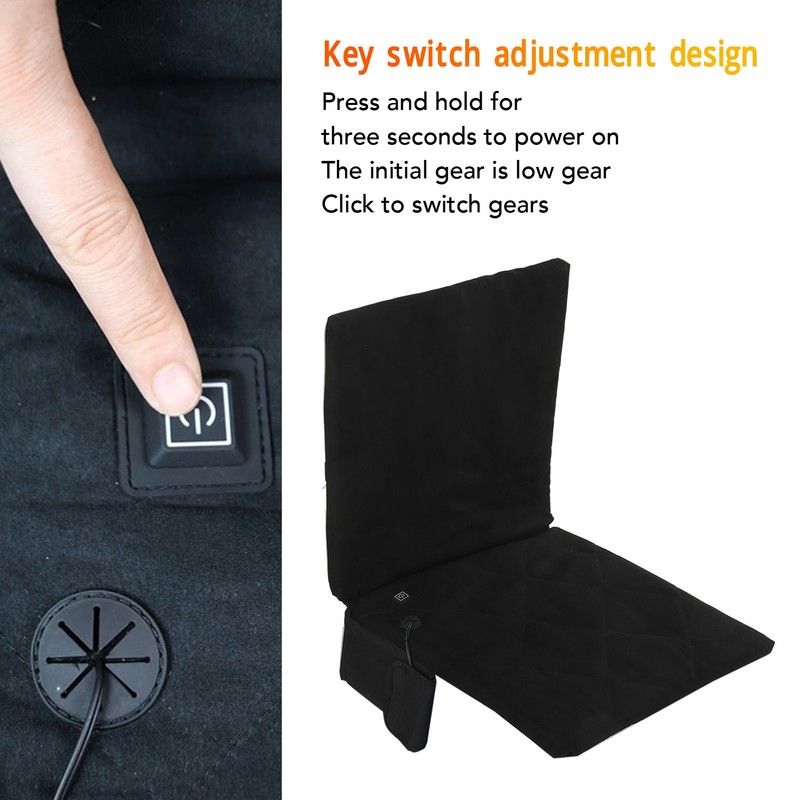 Heated Seat Cushion 3 Level Heating Foldable Comfortable Seat Cushion