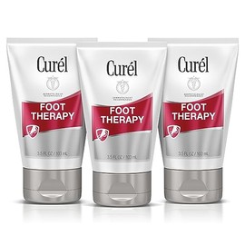 Curel Crema para terapia de pies, loción calmante para pies secos y agrietados, absorción rápida, con manteca de karité, leche de coco y vitamina E2, 