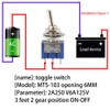 CESFONJER 15pcs SPDT Mini Micro Toggle Switch, On/On 3 Pin