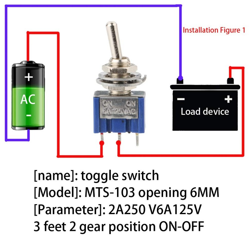 CESFONJER 15pcs SPDT Mini Micro Toggle Switch, On/On 3 Pin