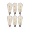 Satco S9581 6.5ST19/CL/LED/E26/27K/120V (6 - Pack)
