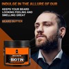 Beard Butter,Maximum Concentration Biotin,with Castor Oil and Argan & Jojoba