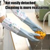 JYJLLM Velvet lining Marigold Gloves Medium for，washing up gloves large，kitchen