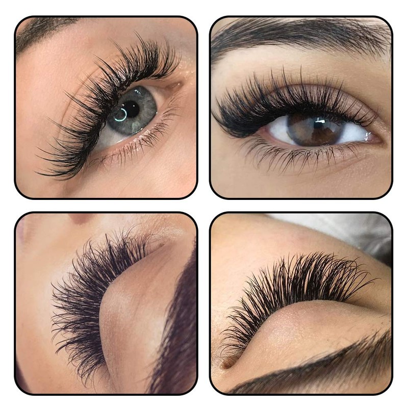 B&Qaugen Pre-made Eyelash Fans, 5D-D-0.10-12 Long Foot, Pre-made Fans, Eyelash