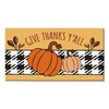 Thanksgiving Party Decorations Give Thanks Y'all Low Profile Doormat