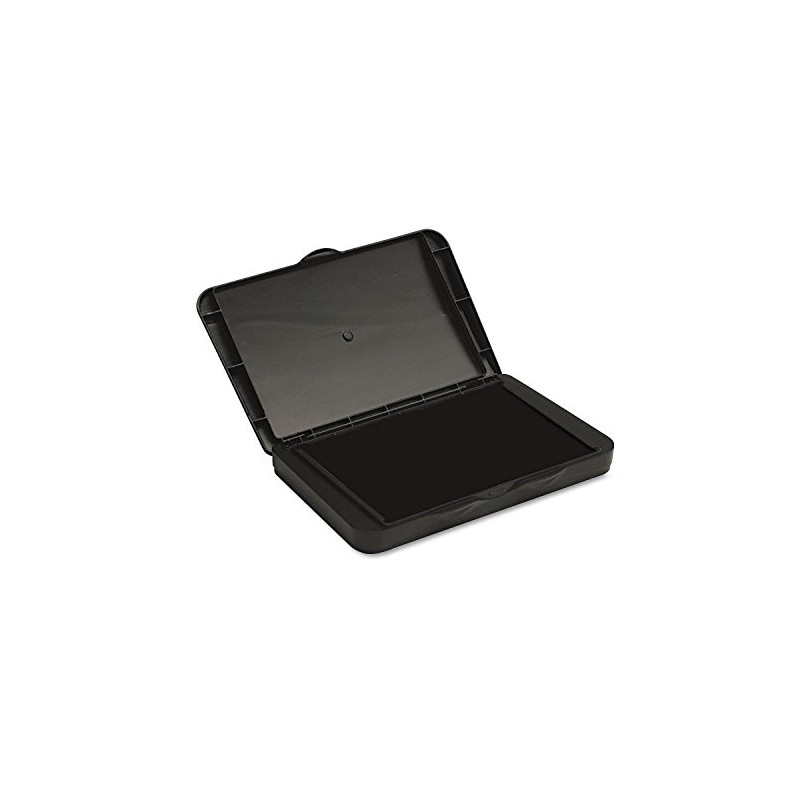 Pre-Inked Foam Stamp Pad, 4.25" x 2.75", Black