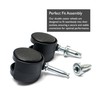 Premium Heavy Duty Swivel Castor Wheels with Sockets for Trolley,