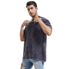 3 Pack Oversized T Shirts for Men Stone Washed Vintage Graphic Tees Heavyweight Cotton Shirts Loose Fit Casual Tshirts