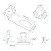 Alise Keyed Hasp Lock Right Angle 90°,4 Inch Safety Packlock