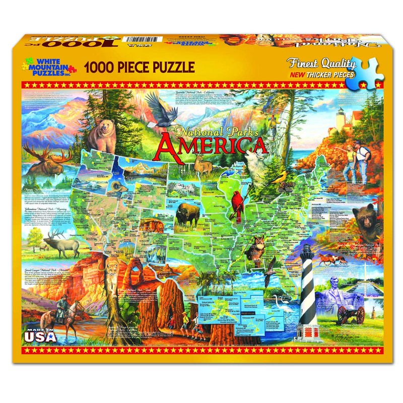 White Mountain Puzzles National Parks - 1000 Piece Jigsaw Puzzle
