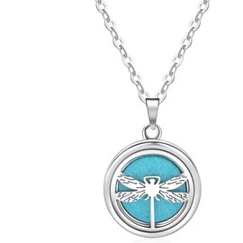 Valentine, Anniversary, Birthday, Daily, Engagement, aromatherapy Pendant Necklace - Style: Dragonfly