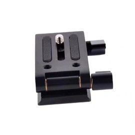 KONTONTY Z Shape Tripod Head Mounting Bracket for DSLR Cameras Tilt Head for Slider Rail CNC Design Quick Release Plate Compatible Lightweight and Portable Black