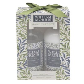 Hand Care Set (Hand Cream & Hand Wash - Fresh Linen) - William Morris' Willow Bough Design