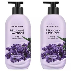 On The Body 온더바디 더내추럴 바디로션 릴렉싱 라벤더향 400ml 2개 On The Body The Natural Body Lotion Relaxing Lavender Scent 400ml 2pcs