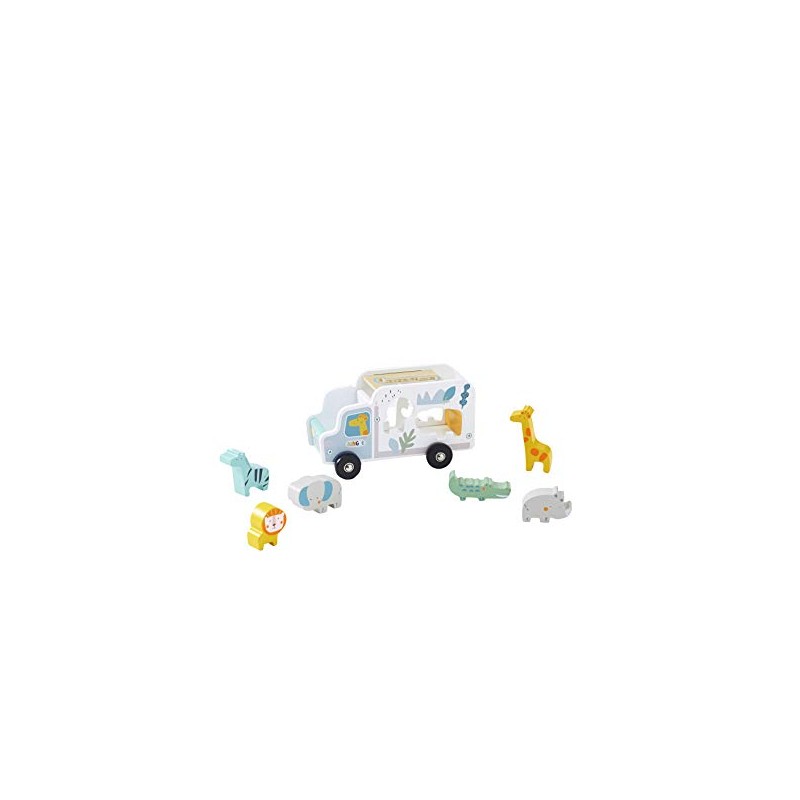 Vertbaudet Toy Truck with Box "Savannah", Wood, FSC Multicoloured, One