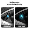 8Pcs Luminous Skull Tire Air Valves Stem Caps,Fluorescent Tire Valve
