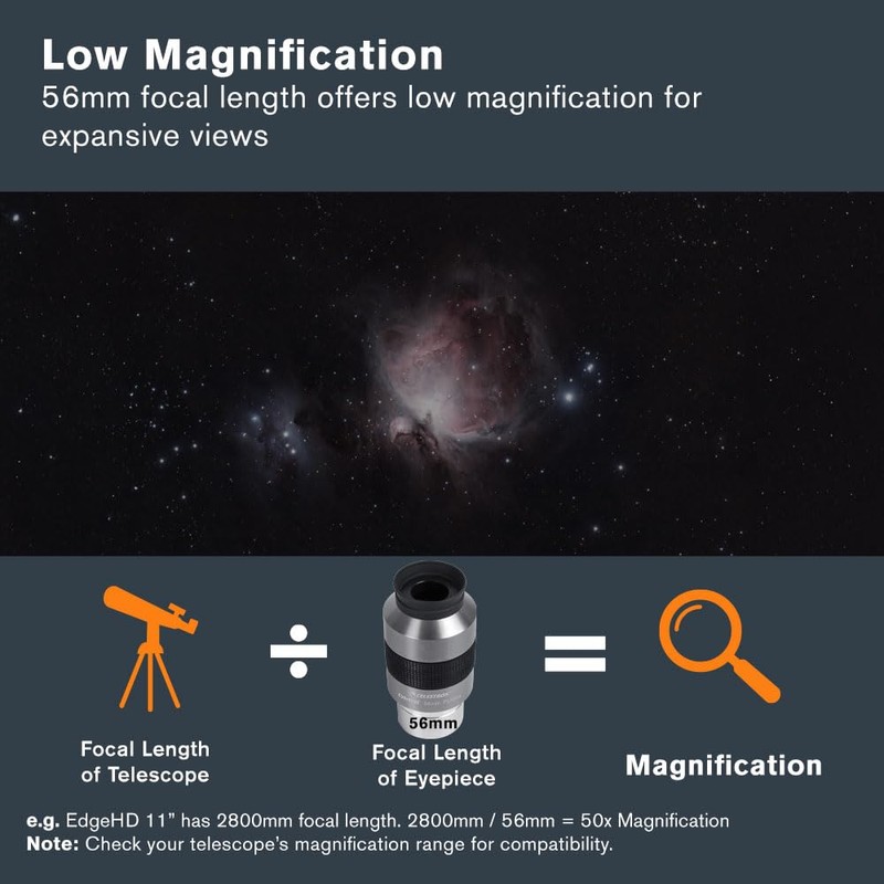 Celestron 93328 Omni 2" Eyepiece with 56 mm Ultra-Long Focal