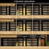 GOALPLUS 12in Exterior Barn Light Motion Sensor Black Outdoor Gooseneck