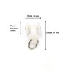 FAPBADRI Runners/Sliders for M Track/Curtain Channel, Colour - White, 50