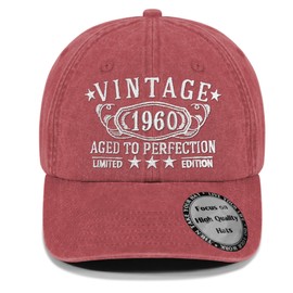 65th Birthday Gifts for Women Wife Sister,1960 Mom Gifts for 65 Year Old Woman Man Vintage Hat,Parents Turing 65th