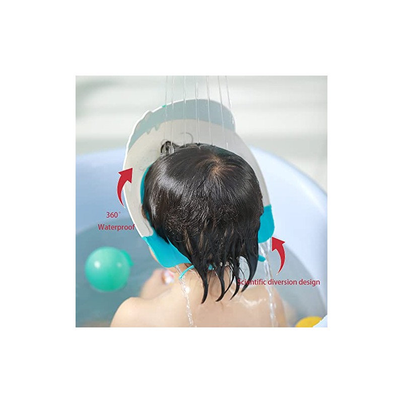 Thcbme Gorro Ducha Bebé Niños Visera Proteger Ojos Oídos Años
