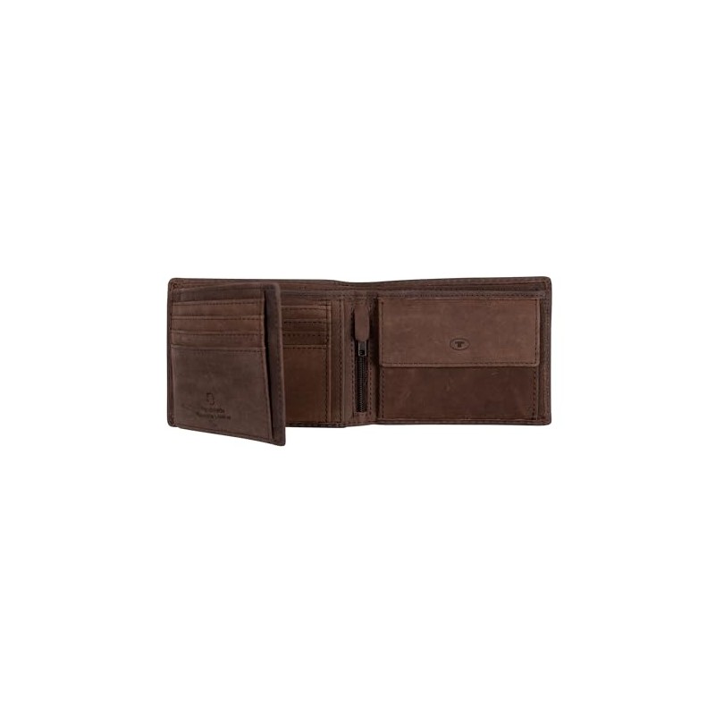 TOM TAILOR Men's Ron Wallet Portrait Format, Brown, 10x12x2.5 cm