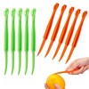 Shoyisenka 10 Pcs Orange Peeler Tool, Plastic Orange Lemon Citrus