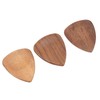 Wood Guitar Pick Holder Set 3 Pcs Wooden Guitar Picks