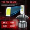 CHUSYYRAY 9003 H4 White LED High/Low Beam Headlight Bulbs Kit