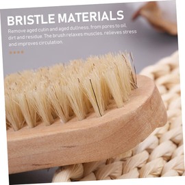 IWOWHERO Double Sided Fingernail Cleaning Brush Professional Nail Manicure Tool for Home Use Durable and Comfortable Grip for Nail Art Enthusiasts Fluffy Brush Design