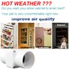 Fostaugh 2 inch 50mm Inline Duct Ventilation Fan Dog House,