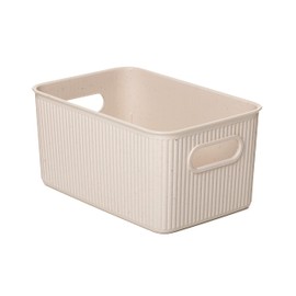 TATAY Storage Box Baobab ECOHOME, 5L Capacity, Polypropylene BPA free, 100% Recycled Material. Measures 18.1 x 27.2 x 13 cm, Beige