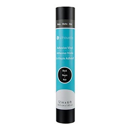 Silhouette 12-Inch X 6-Feet Matte Removable Vinyl-Black