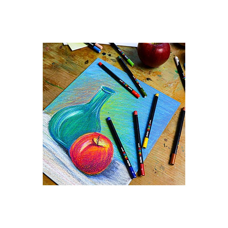 Posca Uni Pastel - Professional Wax Colouring Pastel - KPA-100