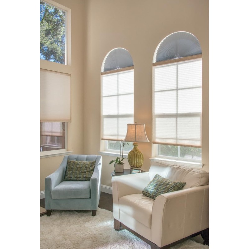 Redi Shade No Tools Original Arch Light Blocking Pleated Fabric