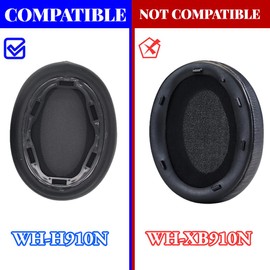 WH-H910N Headset-YunYiYi Ear Pads Replacement Ear Cushions Compatible with Sony WH-H910N H910N Headset Earpads Headband Earmuffs Parts (WH-H910N)