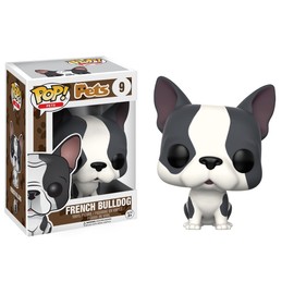 Funko POP Pets French Bulldog Action Figure, Grey &White