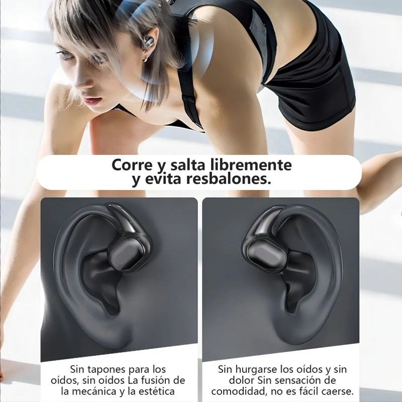 Kuesuny Audfonos in-ear inalmbricos 1Hora Kuesuny GT280HiFi Negro Auriculares Inalambricos