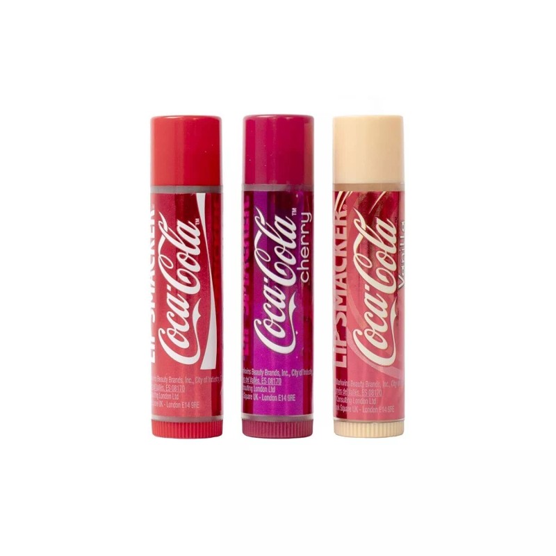 Lip Smacker Coca Cola Cherry, Coca Cola Vanilla and Original