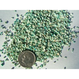 1 oz. green chrysocolla coarse crushed inlay powder / stone / material