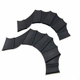 ILIORGOGO 3 Pairs Silicone Swim Gloves - Frog Webbed Hand Paddles for Water Resistance Training | Food Grade Aqua Fitness Gear for Swimming, Surfing & Snorkeling (3 Sizes)