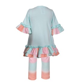 Bonnie Jean Ombre Easter Bunny - Mallas para Mujer (0-6 Unidades), Color Azul, Agua (Aqua), 12 Meses