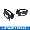 A ABSOPRO Car Dash Dashboard Console Trim Metal Retainer Black
