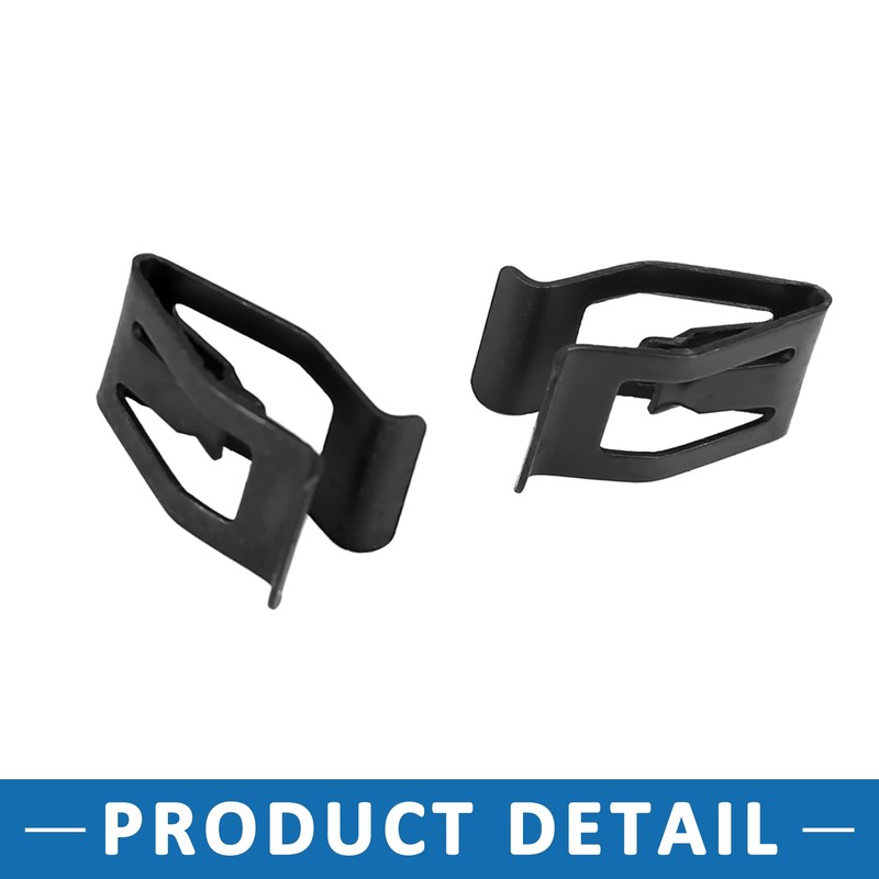 A ABSOPRO Car Dash Dashboard Console Trim Metal Retainer Black