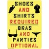 Kalan Bras And Panties Optional Tin Sign