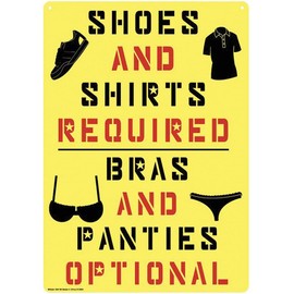 Kalan Bras And Panties Optional Tin Sign