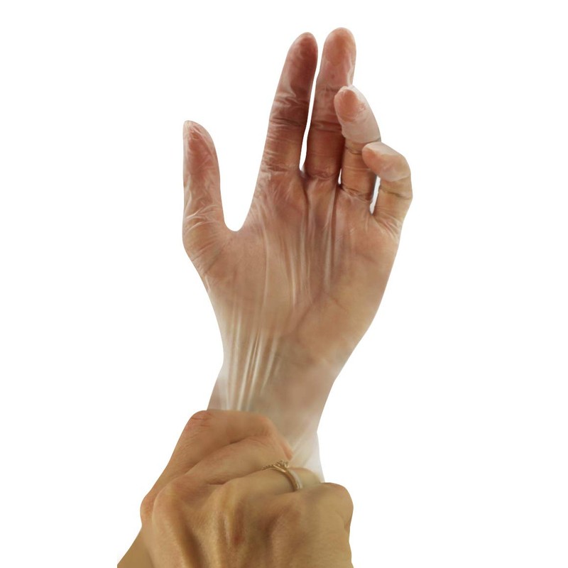 Medi-Inn 04928437 Single Use Disposable Vinyl Powder-Free Gloves Pack of