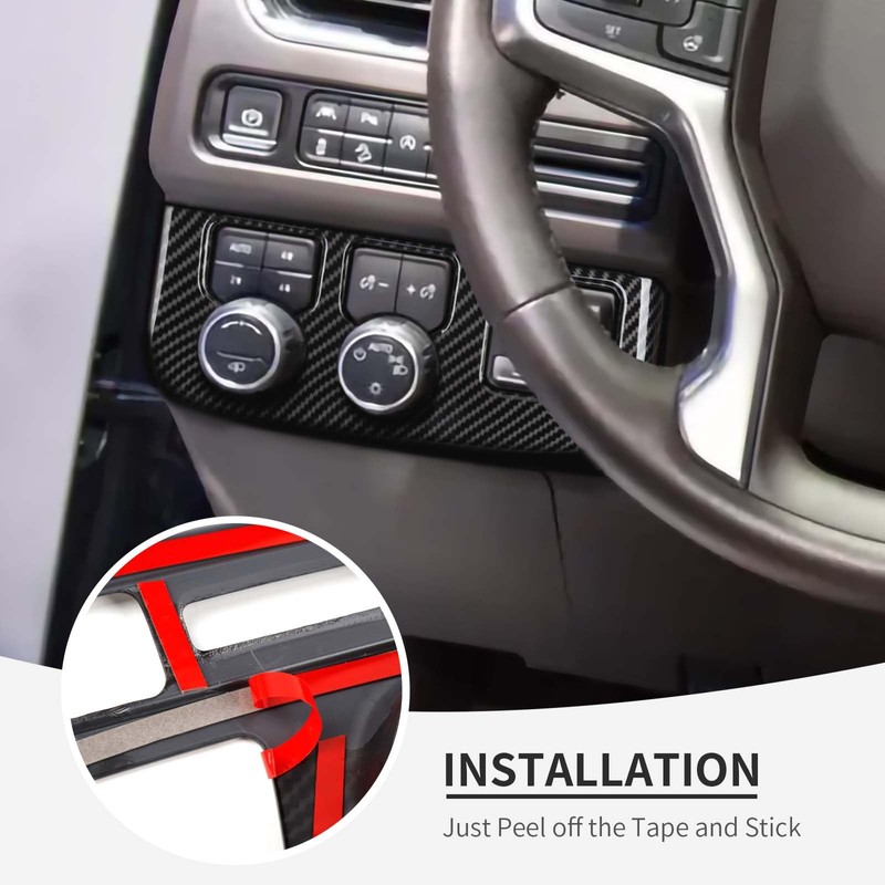Linskip Headlight & Mode Panel Control Trim Compatible with 2021