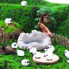 Invalidism 50 PCS Mini Resin Sheep Statue, Mini White Sheep