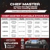 Chef Master Portable Butane Camping Stove, Piezo Ignition 7,650 BTU